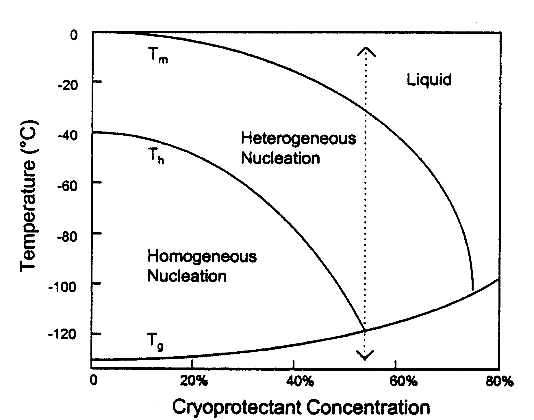 [ nucleación y temperaturas de fusión ]