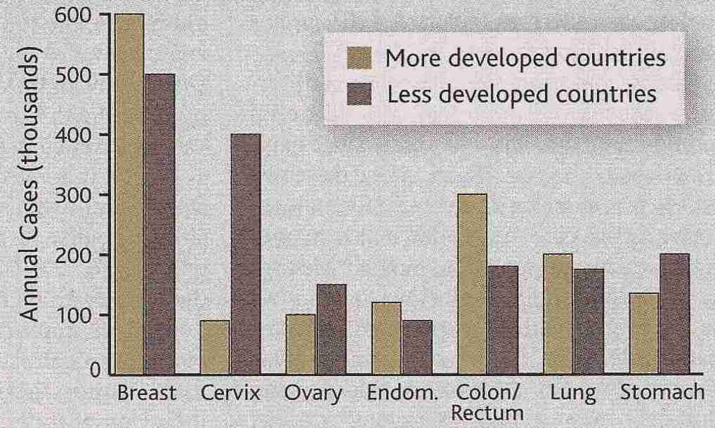 Most Common Cancers in Women